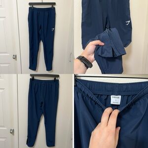 •GYMSHARK• Arrival Woven Joggers Slim Fit Navy Blue